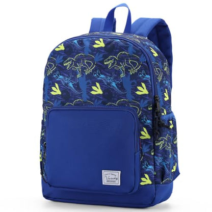 VASCHY Kids backpacks, Cute Lightweight Water Resistant Preschool Backpack for Boys and Girls Chest Strap | Cute - color: Navy Dinos, size: Small (4-6 Yrs) - 15'' H