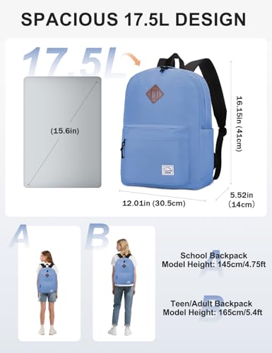 VASCHY Backpacks Handbags, Lavender, M - color: Lavender
