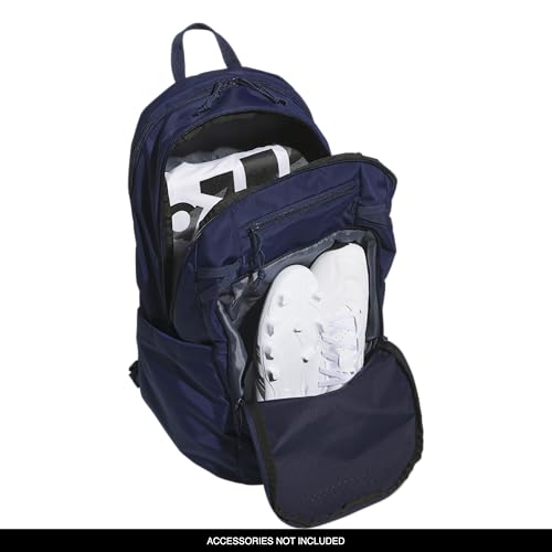 adidas Defender 5 Backpack for Sports, Gym, School and Travel, 33L, Navy Blue, OSFA - color: Navy Blue