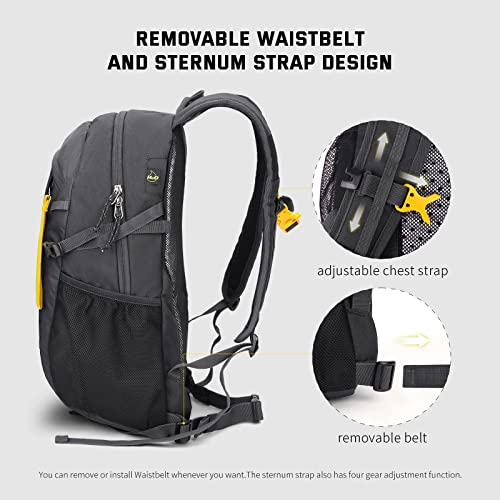 SKYSPER Small Hiking Backpack, 20L Lightweight Travel Backpacks Hiking Daypack for Women Men - color: Lantc20-darkgray, size: 20l