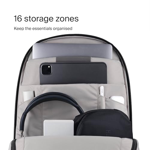 Urth Arkose 20L Modular Backpack + 3.7L Camera Insert - Water Resistant, Anti-Theft, Recycled Bag for DSLR/SLR/Mirrorless, 13-16 Inch Laptop in Black - color: Black