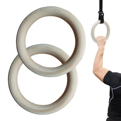 Calisthenics Rings - Gymnastics Grips | Full Body Workout Rings,for Home Gym Fitness Exercise Playground Indoor Outdoor