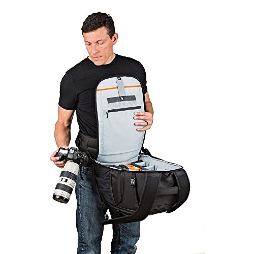Lowepro LP37131, Flipside 500 AW II Camera Backpack, Fits Mirrorless, Compact Drone, DSLR with Lens, Extra Lenses, Black - size: BP 500 AW II