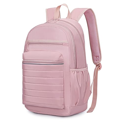 KEOFID Travel Backpack for Women, Womens Work Backpacks, Backpack Purse, Back pack for College Girls, Carry-On Travel Backpacks,Pink Bookbag (Light Pink) - color: Light Pink, size: Large, style: Casual