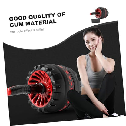 Abdominal Wheel for Fitness with Thickened Anti-Skid Roller and Black Pad Core Strength Trainer for Men and Women Home Gym Workout 7.08X7.08X5.90 Inches
