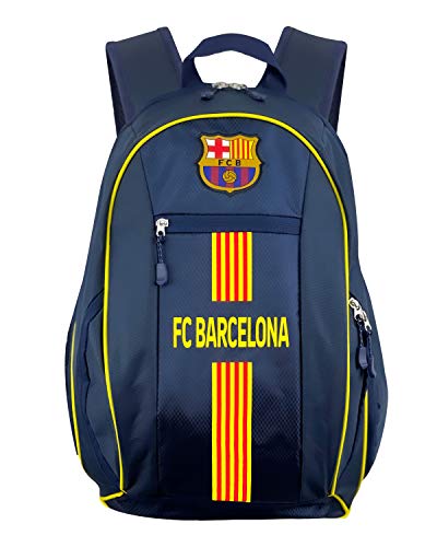 Barcelona Backpack With Soccer Ball Compartment, Licensed Barcelona School Bookbag