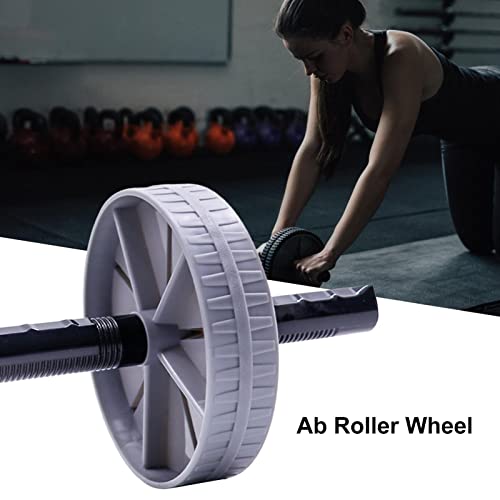 Abdominal Wheel,AB Wheel Roller,Automatic Rebound ABS Workout Core Workout AB Exercise Wheel - AB Workout Equipment Non-slip Strength Training Roller Wheel for Home and Gym Exercises, Grey