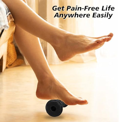 Plantar Fasciitis Relief,Foot Roller,Foot Massager Roller for Arch and Heel Pain Relief,Care for Plantar Fasciitis,Deep Tissue Muscle Massage,Portable Reflexology Tool - color: Black
