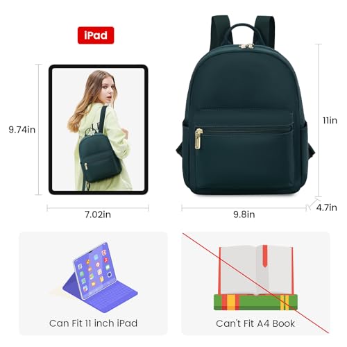 LOVEVOOK Backpack for Women Light Weight Waterproof Backpack Purses Daily Backpack… | Light Weight - color: Dark Green