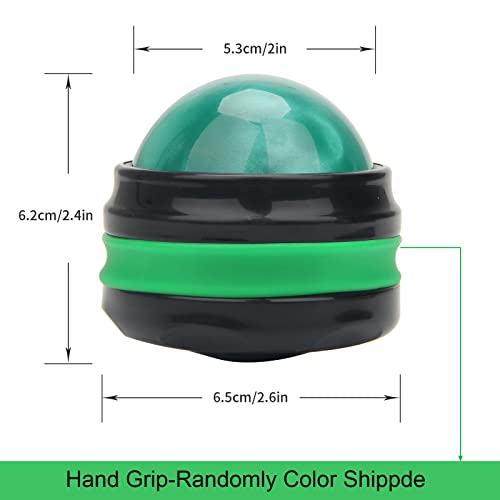 Coolrunner Massage Ball, Manual Roller Massager, Handheld Self Massage Therapy and Relax Full Body Tools for Sore Muscles, Shoulders, Neck, Arms, Legs, Back, Foot, Body (Green) - color: Green