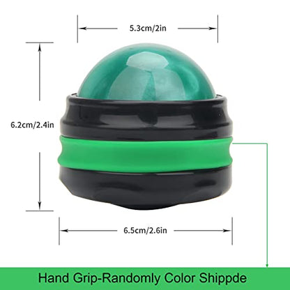 Coolrunner Massage Ball, Manual Roller Massager, Handheld Self Massage Therapy and Relax Full Body Tools for Sore Muscles, Shoulders, Neck, Arms, Legs, Back, Foot, Body (Green) - color: Green