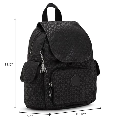 Kipling Women's City Pack Mini Backpack, Lightweight Versatile Daypack, Bag - color: Signature Embossed, size: Mini
