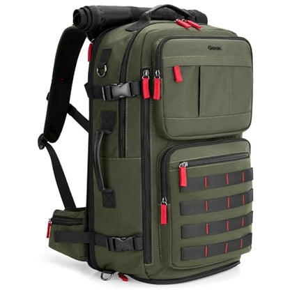 Gonex Travel Backpack, 40L Expandable Carry On, 3-in-1 Convertible - color: Army Green