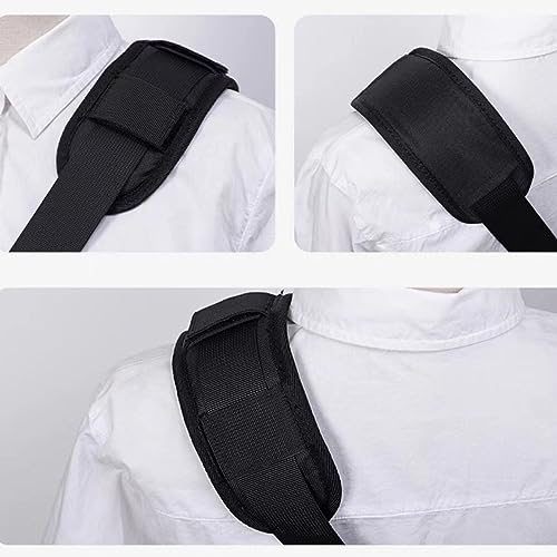 momerch Detachable Shoulder Strap Pad Soft Air Cushion for Laptop Backpack Sport Bag Messenger Guitar Case - color: A-black 2pcs