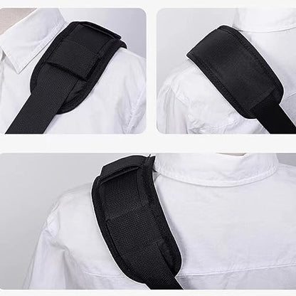 momerch Detachable Shoulder Strap Pad Soft Air Cushion for Laptop Backpack Sport Bag Messenger Guitar Case - color: A-black 2pcs