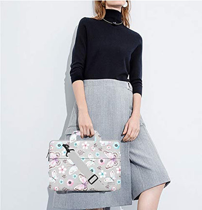 Hseok Laptop Shoulder Bag 13 13.3 14 Inch Case,Butterfly - color: Butterfly, size: 13-13.5 inch