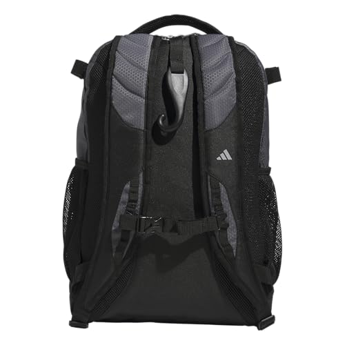 adidas Utility XL Baseball Backpack – Helmet, Shoes, Bat Storage, 34L - color: Onix Grey/Black