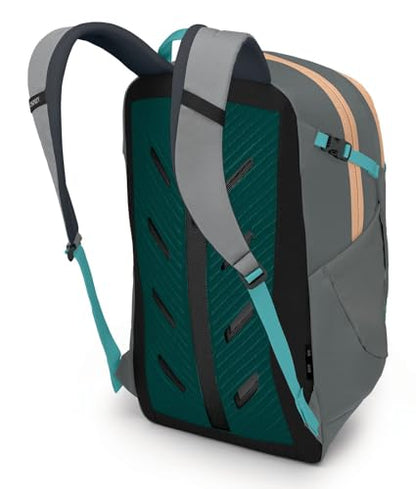 Osprey Axis Laptop Backpack – Sleek Everyday Pack with Laptop Sleeve, Water Bottle Pockets & Compression Straps - color: Medium Grey/Coal Grey