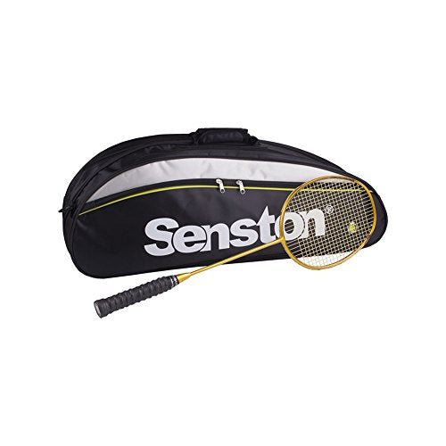 Senston Tennis/Badminton Racket Bag,Single Shoulder Racket Bag Racquet Bag,Waterproof And Dustproof. - color: Black