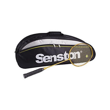 Senston Tennis/Badminton Racket Bag,Single Shoulder Racket Bag Racquet Bag,Waterproof And Dustproof. - color: Black