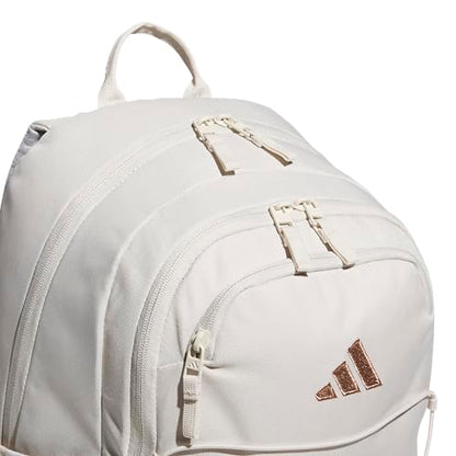adidas Amplifier Backpack for Laptop, School and Gym, 28L, Alumina Beige/Rose Gold/Bungie, OSFA - color: Alumina Beige/Rose Gold/Bungie
