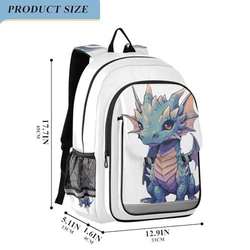 ALAZA Cute Baby Dragon Laptop Backpack Purse for Women Men Travel Bag Casual Daypack with Compartment & Multiple Pockets - color: Dragon