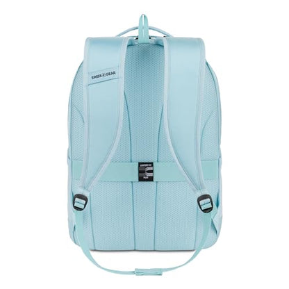 SwissGear Orientation Laptop Backpack, Light Blue, 17"x12"x7" - color: Light Blue, style: Orientation