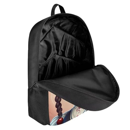 Custom Name Bookbag for Girls Elementary/Kindergarten School Bag African Black Kids Backpack with Water Bottle Holder Personalized Book Bag - color: African Black Girl-25