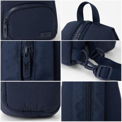 Reebok Unisex Crossbody Bag - Convertible Compact Durable Cross Body Bag for Women and Men - Gym and Travel Essentials, Size One Size, Maeve Eastcoast Blue - color: Maeve Eastcoast Blue