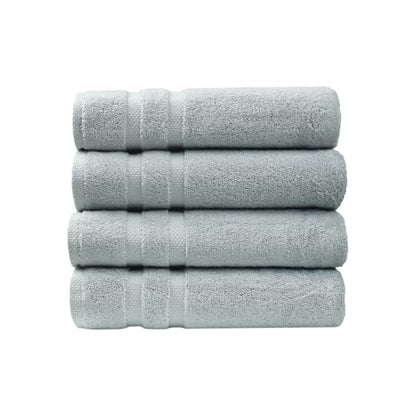 SOFE H&L | Olea Luxury Cotton Turkish Bath Towels Set of 4 Light Blue | Premium, Soft, Durable, Absorbent | Hotel Quality Plush Towels and Thick Towel Sets - color: Light Blue, size: Set of 4 - Bath Towel