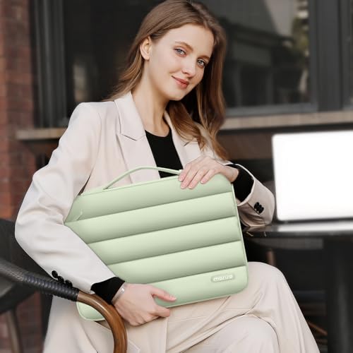MOSISO Compatible with MacBook Air 15 inch Case M5 2026 M4 2025 M3 2024 M2 2023 A3448 A3241 A3114 A2941, Plastic Hard Shell Case&Puffy Sleeve Bag&Keyboard Skin&Webcam Cover&Screen Film, Sage Green - color: Sage Green