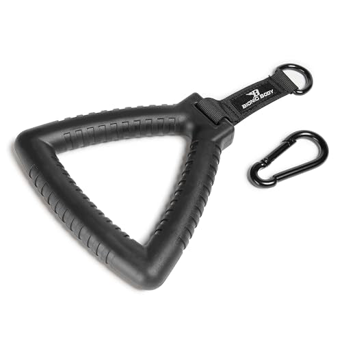 Bionic Body Tri-Grip Single Handle with Carabiner Clip Workout Resistance Tube Accessory BBTG-005, 2.50 x 7.00 x 8.00 inches