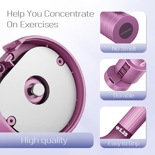 EAST MOUNT Adjustable Dumbbells 5 lb Dumbbells Set of 2 / Pair 10 lb Total Free Weights 6 in 1 Women Hand Weights for Home,Office,Gym Exercise Training 2lb 3lb 4lb 5lb Fast Adjust - color: Purple