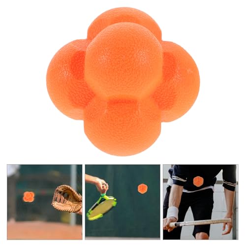 TOYANDONA Reaction Training Ball 7cm Hexagon Speed Agility Rubber Ball Hand-Eye Coordination for Boxing Goalkeeper and Sports Reflex Training