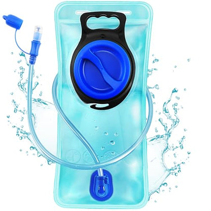 Hydration Bladder, 1.5-2-3L Water Bladder for Hiking Backpack, BPA-Free Leak Proof Water Reservoir Storage Bag, Water Pouch Hydration Pack for Camping Cycling Running - color: 2L-Water Bladder-Blue