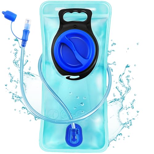 Hydration Bladder, 1.5-2-3L Water Bladder for Hiking Backpack, BPA-Free Leak Proof Water Reservoir Storage Bag, Water Pouch Hydration Pack for Camping Cycling Running - color: 2L-Water Bladder-Blue
