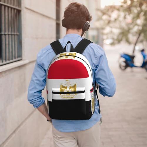 MZERSE Lightweight Carry On Backpack Egyptian Flag, Multi Pocket Travel Daypack, Casual Bag for Weekend Trips and Beach - color: Pattern (1113)