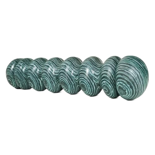 High-Density Foam Roller for Deep Muscle Massage of Legs & Back, Releases Muscle Pain, Pilates Fitness Yoga Pillar （Green Wave） - color: Green
