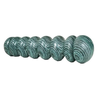 High-Density Foam Roller for Deep Muscle Massage of Legs & Back, Releases Muscle Pain, Pilates Fitness Yoga Pillar （Green Wave） - color: Green