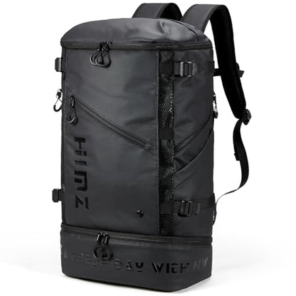 Backpack Cooler with Lunch Compartment, Heavy Duty Insulated Backpacks for Men Work, 35L Travel Backpacking -17 inch Laptop Bag Carry On Back packs for Airplane, Black - color: Black
