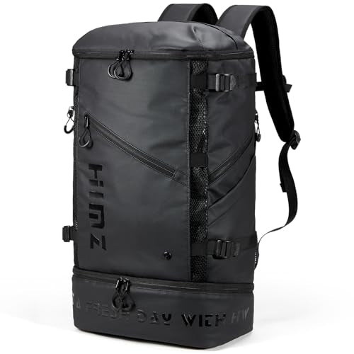 Backpack Cooler with Lunch Compartment, Heavy Duty Insulated Backpacks for Men Work, 35L Travel Backpacking -17 inch Laptop Bag Carry On Back packs for Airplane, Black - color: Black