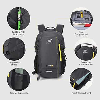 SKYSPER Small Hiking Backpack, 20L Lightweight Travel Backpacks Hiking Daypack for Women Men - color: Lantc20-darkgray, size: 20l