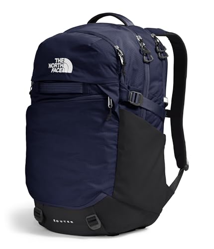 The North Face Router Everyday Laptop Backpack - Daypack, Water Repellent, Laptop Sleeve, Reflective Details, TNF Navy/TNF Black-NPF, One Size - color: Tnf Navy/Tnf Black-npf, size: One Size