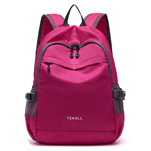 YZAOLL 20L Small Hiking Backpack Lightweight Day Packs, Packable Backpack for Women Men Travel Camping Vacation,Rose - color: A-20l-arose