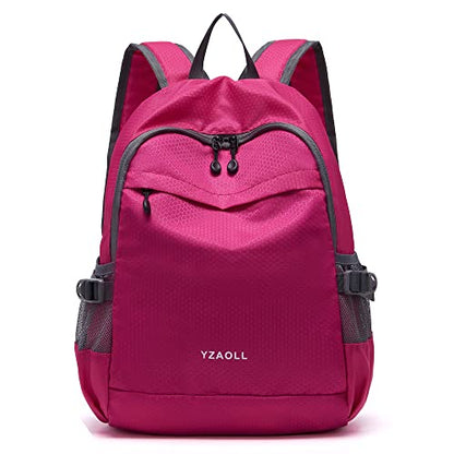 YZAOLL 20L Small Hiking Backpack Lightweight Day Packs, Packable Backpack for Women Men Travel Camping Vacation,Rose - color: A-20l-arose