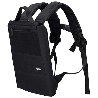 Polyfit Rucking Backpack 2.0 - Weighted Ruck Pack for Weight Plates - Patent Pending Side-Loading Rucksack for Walking, Running, Rucking, Strength and Endurance Training - Black - color: Black