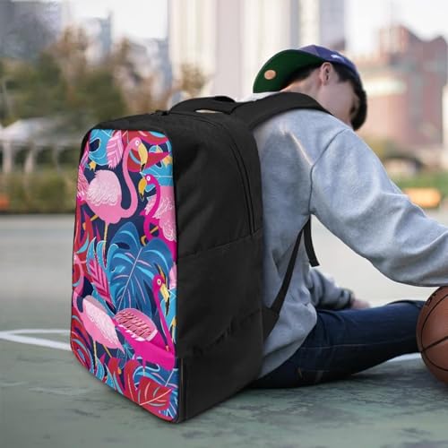 Basketball Backpack With Separate Ball Compartment And Shoes Fit Basketball Volleyball Football - color: Flamingo