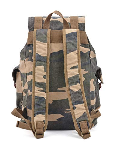 GOOTIUM 21101CAM Specially High Density Thick Canvas Backpack Rucksack (camouflage) - color: Camouflage, size: Large