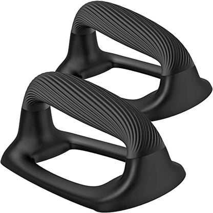 Kipika Push Up Bars, Pushup Stands With Thickened Soft Plastic Handle, Stable and Non-Slip Base, Pushup Handles Perfect for Floor Strength Training - color: Black