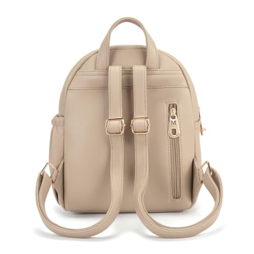 Montana West Mini Backpack Purse for Women Anti Theft Backpacks with Secured Zipper and Tassel - color: *Mini Khaki